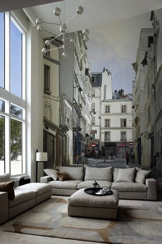 Trompe l\'oeil mural intérieur Trompe l\'oeil mural intérieur